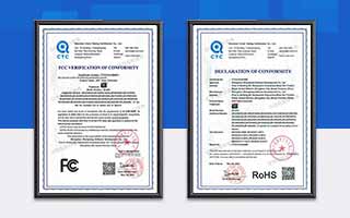 中航軟件榮獲FCC、RoHS認證證書